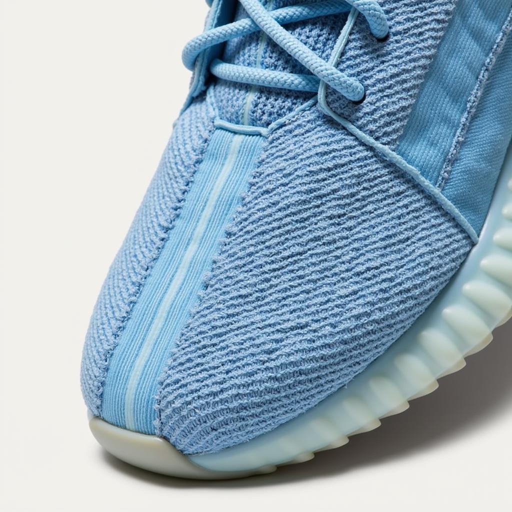 Hospital Blue Yeezy Close-Up