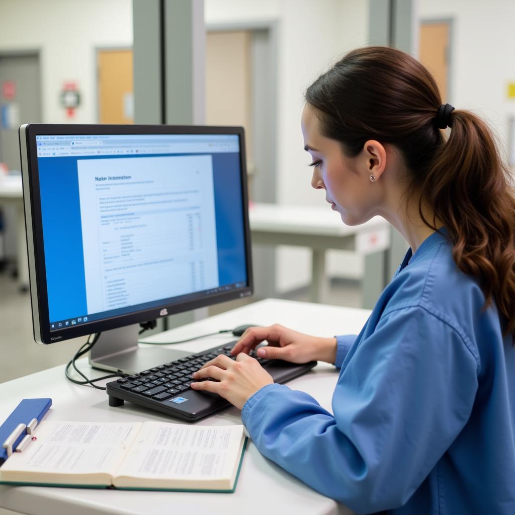 Hospital CNA Charting Patient Information