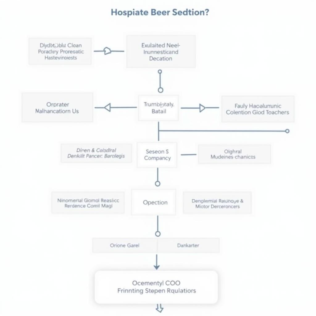 Illustrative chart showcasing the typical career path to becoming a hospital COO