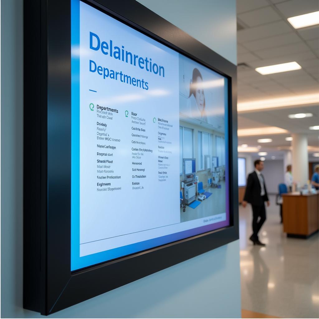 Hospital Floor Directory Information Screen