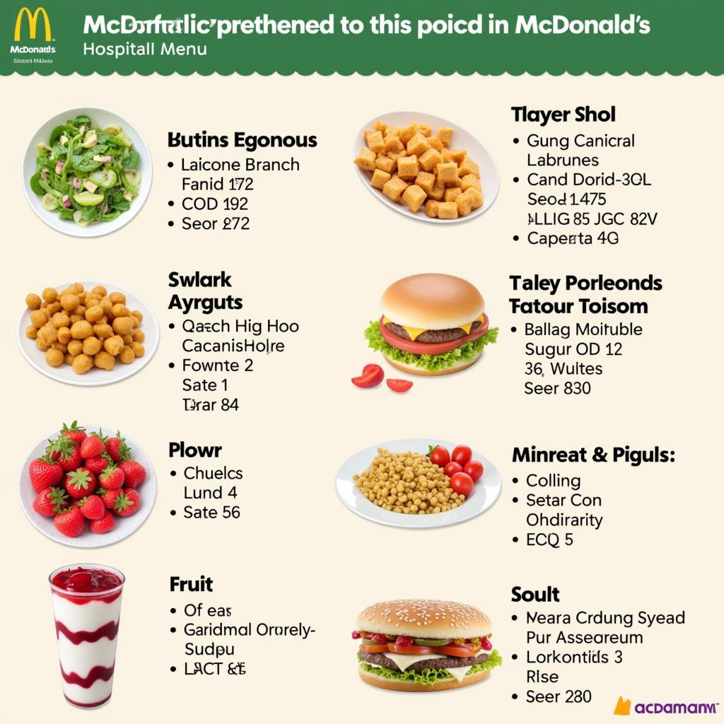 Healthy choices at a hospital McDonald's