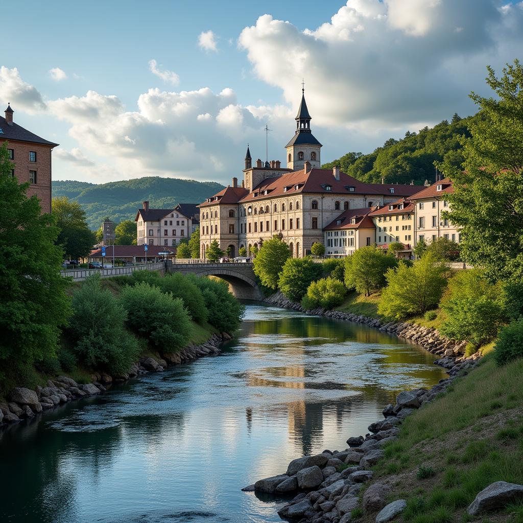 A Scenic View of Hospital Orbigo