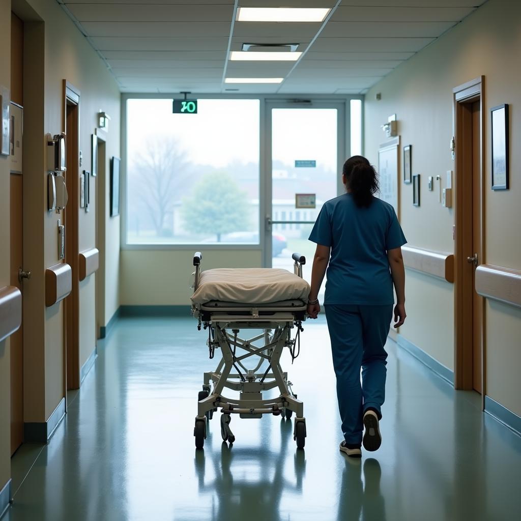 Hospital Patient Transporter Using a Stretcher