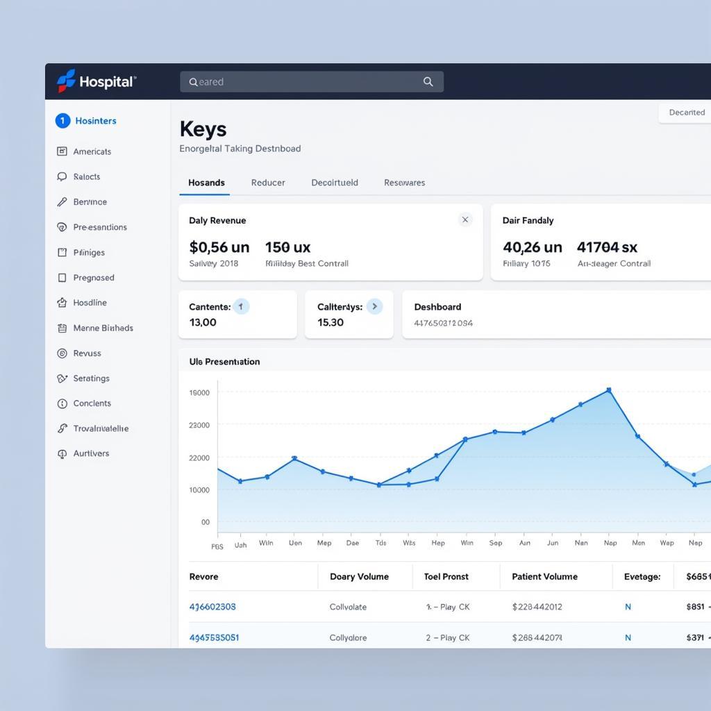 Hospital POS System Reporting Dashboard