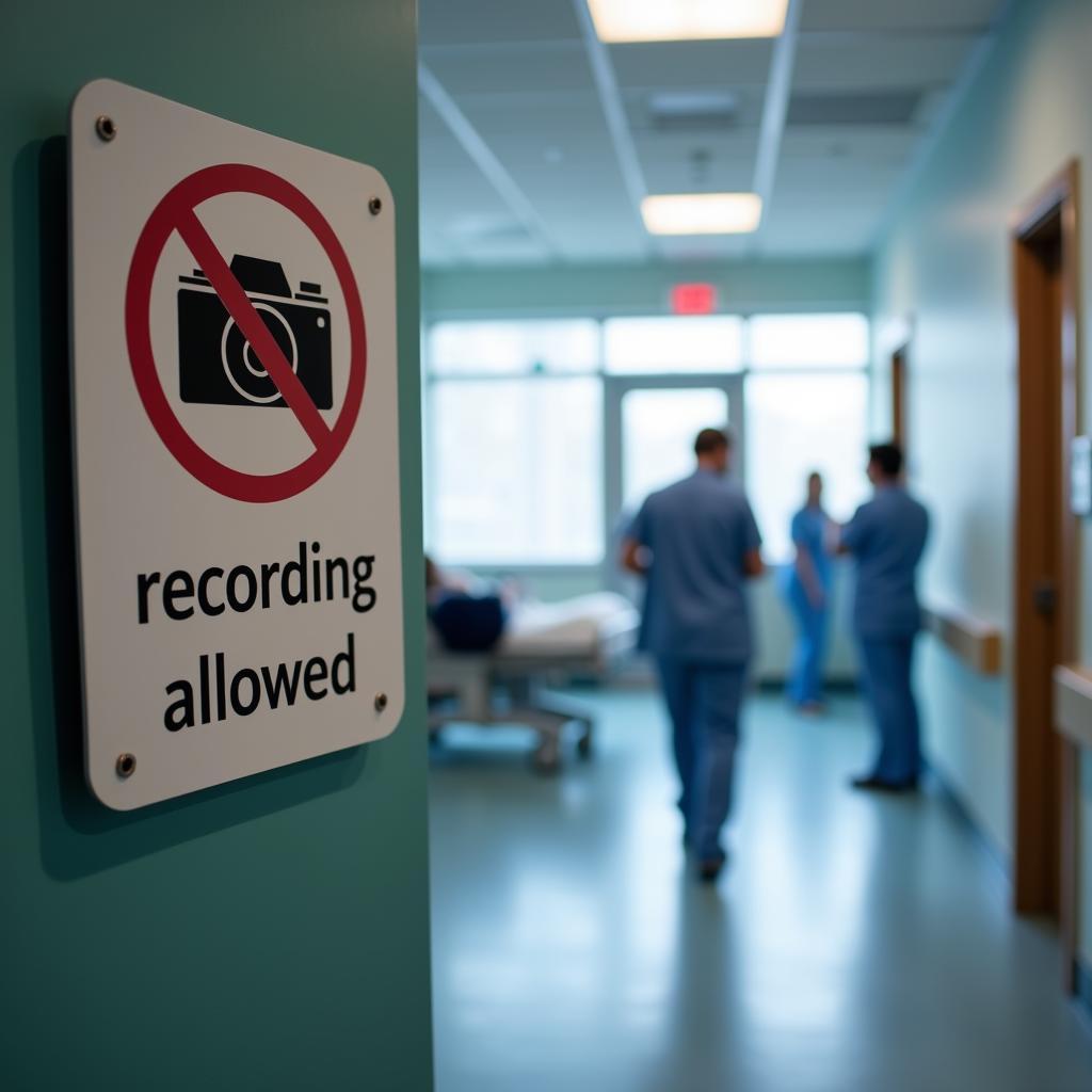 Hospital Recording Policies and Patient Privacy