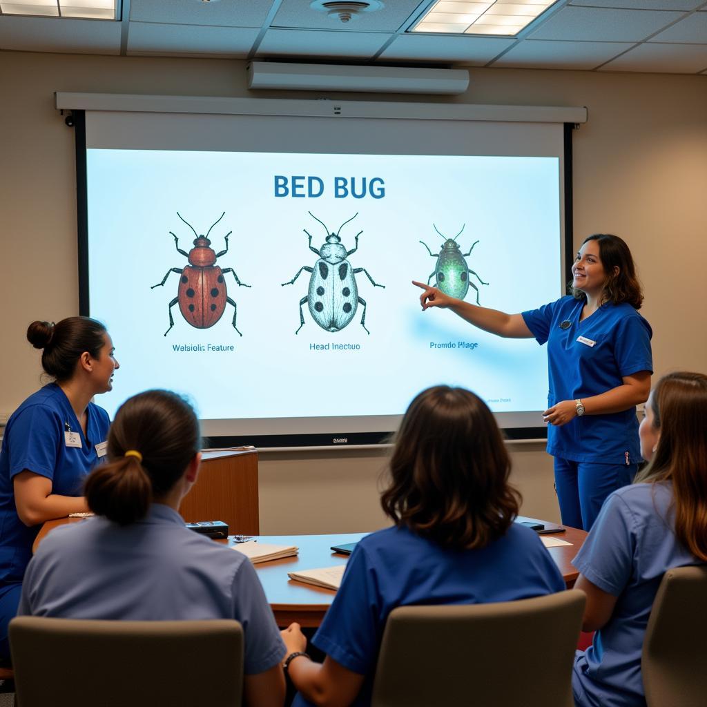 Hospital Staff Undergoing Bed Bug Training