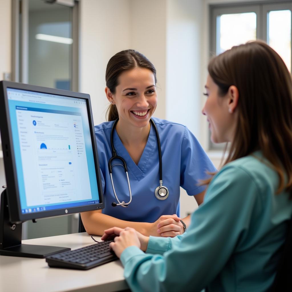 Hospital Triage Nurse Assessing Patient