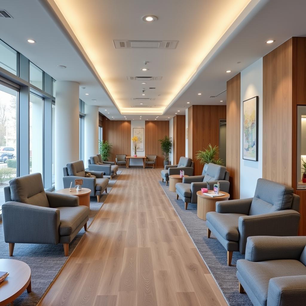 Modern and Comfortable Hospital Waiting Area