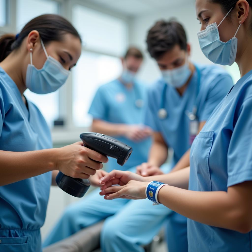 Hospital Wristband Technology - Barcode Scanning