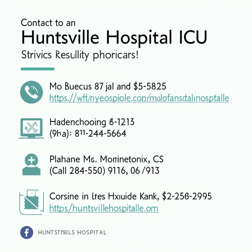 Contact details for Huntsville Hospital ICU