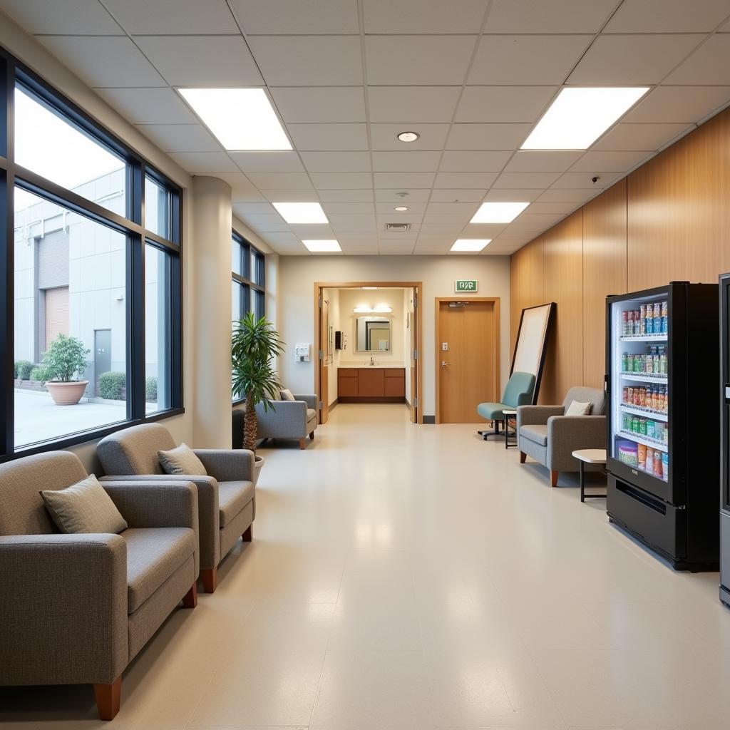 Comfortable waiting area at Huntsville Hospital ICU