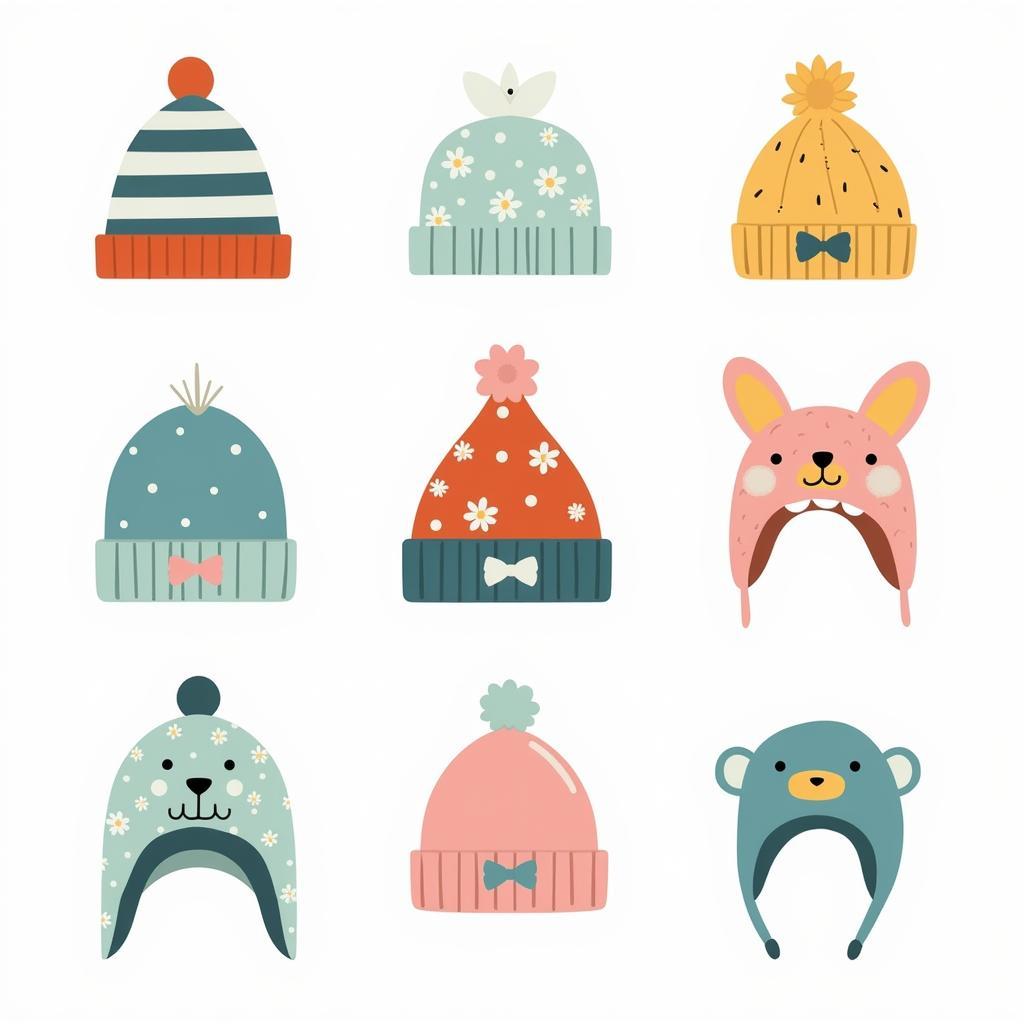 Variety of Infant Hospital Hat Designs and Styles