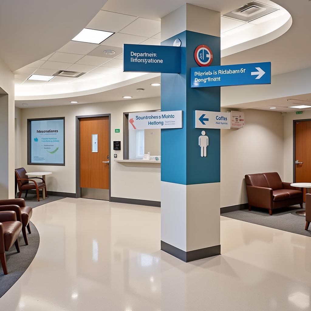 Inside Baylor Hospital: Wayfinding Signs and Amenities for Visitors