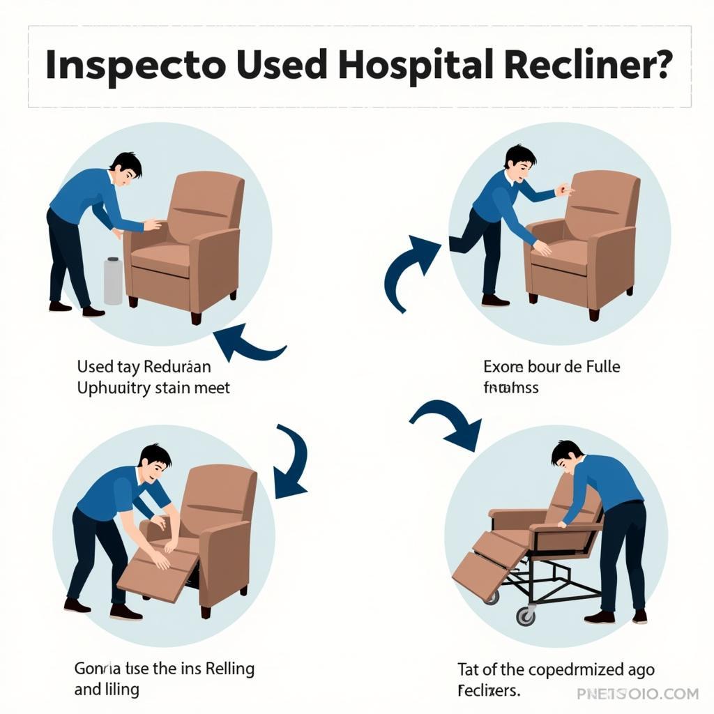 Inspecting a Used Hospital Recliner for Damage