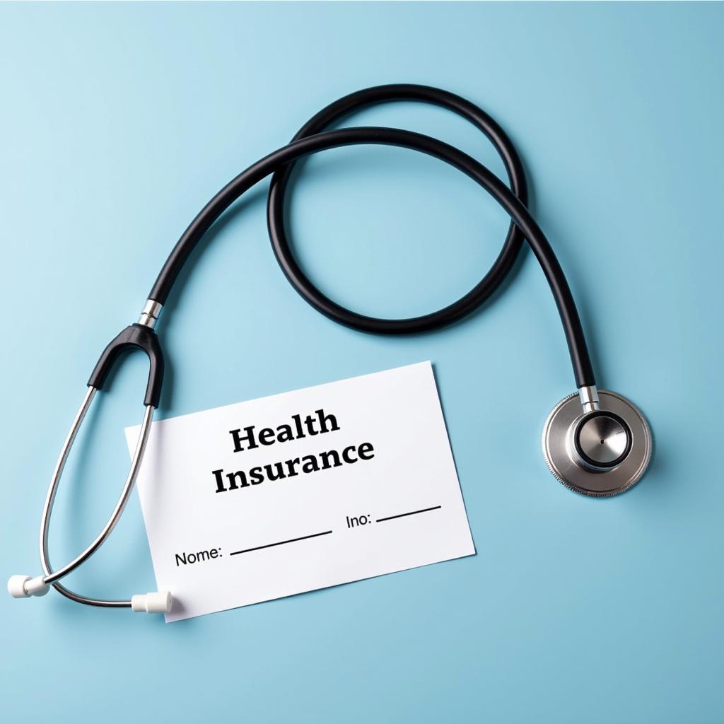 Health Insurance Card and Stethoscope