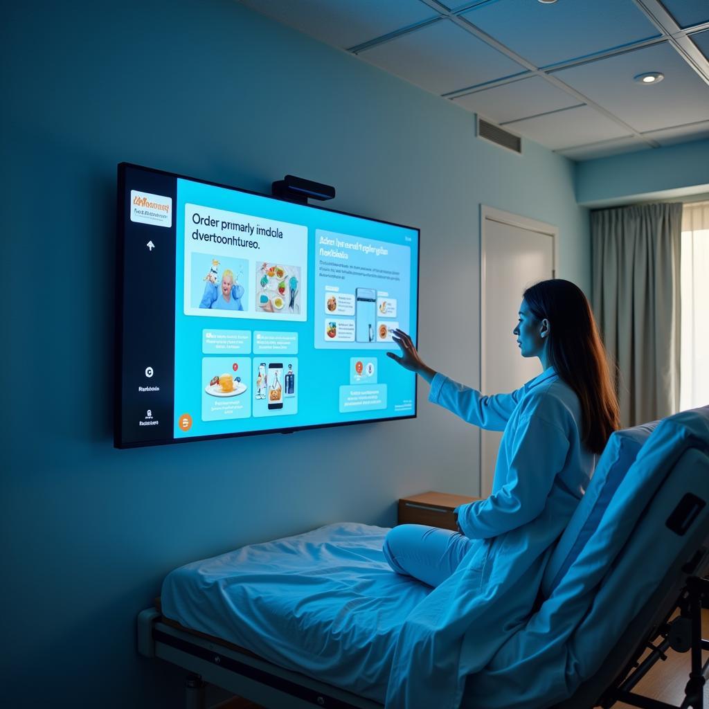 Interactive patient room with technology