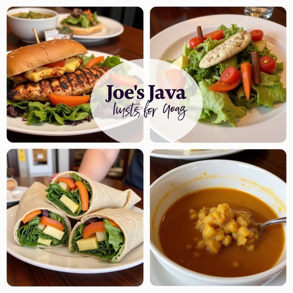 Joe's Java Lunch and Dinner Selections