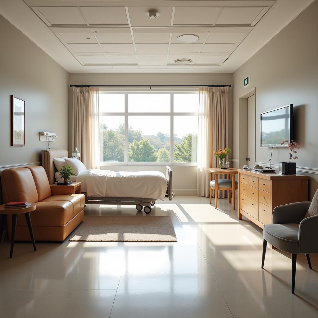 John Estrada Hospital's Luxurious Patient Room: Comfort and Healing Combined