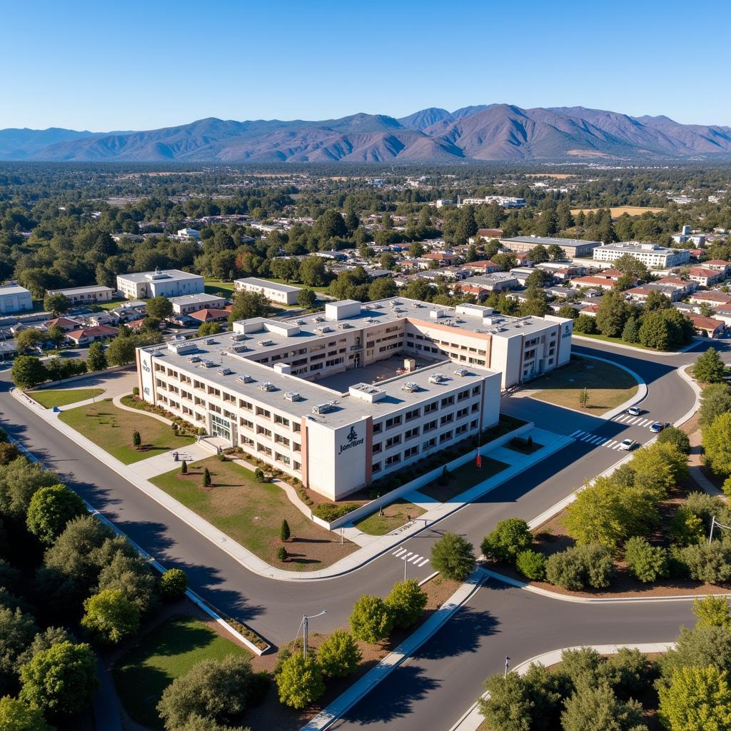 John Muir Memorial Hospital Heliport Aerial View