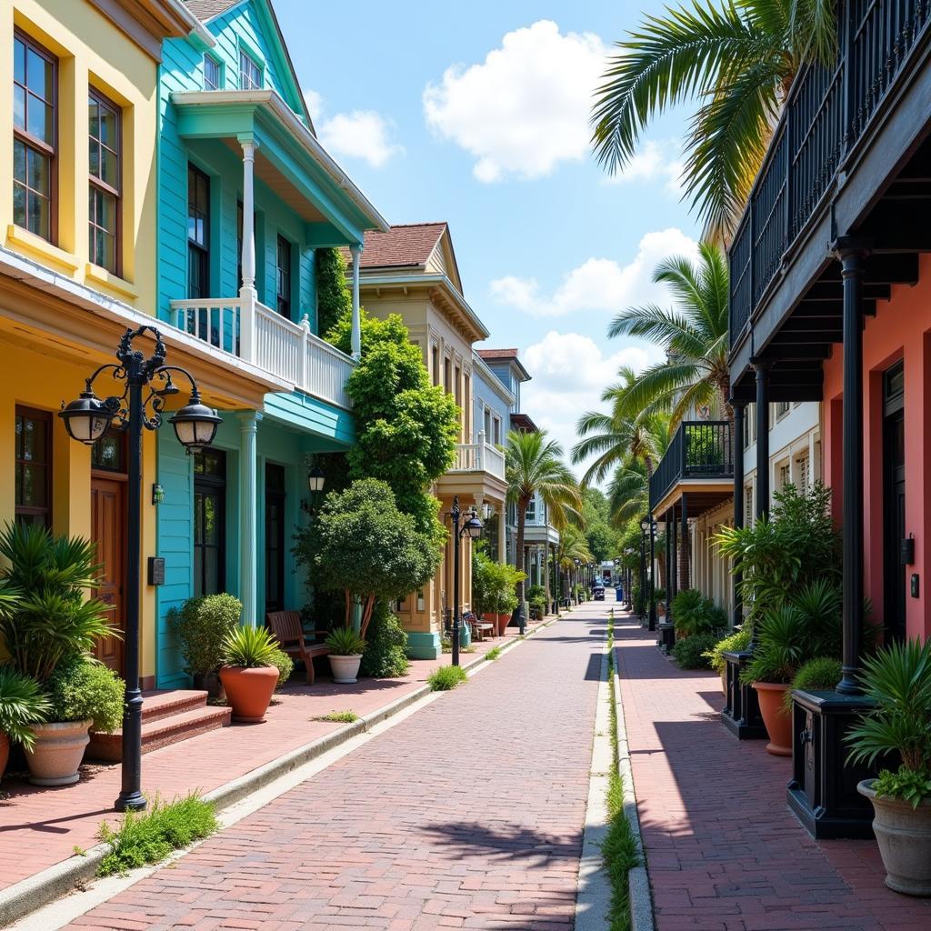 Key West Historic Street Scene