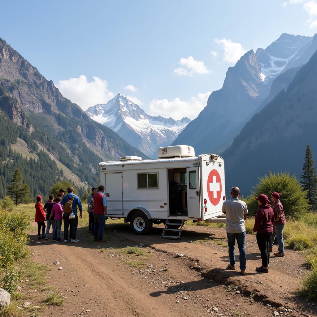 Kit Hospital Deployed in Remote Area