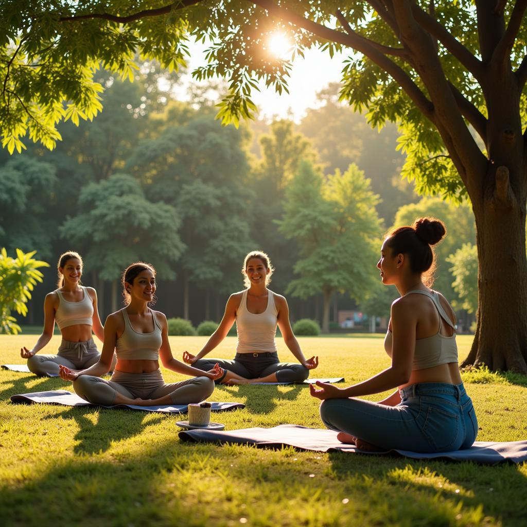 Yoga and Meditation at Krishnendu Hospital