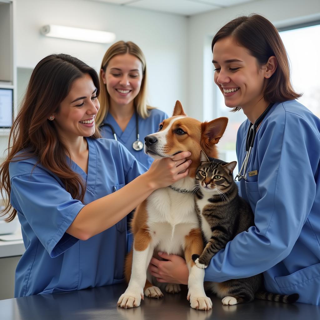 Veterinary Team Caring for Pets in Lafayette Indiana