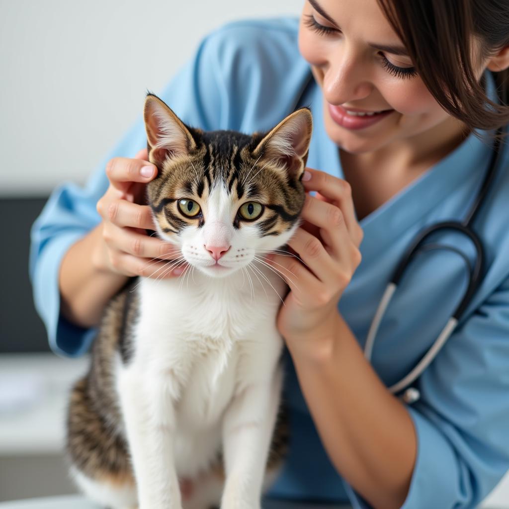 Veterinarian Examining a Pet in Lake Houston