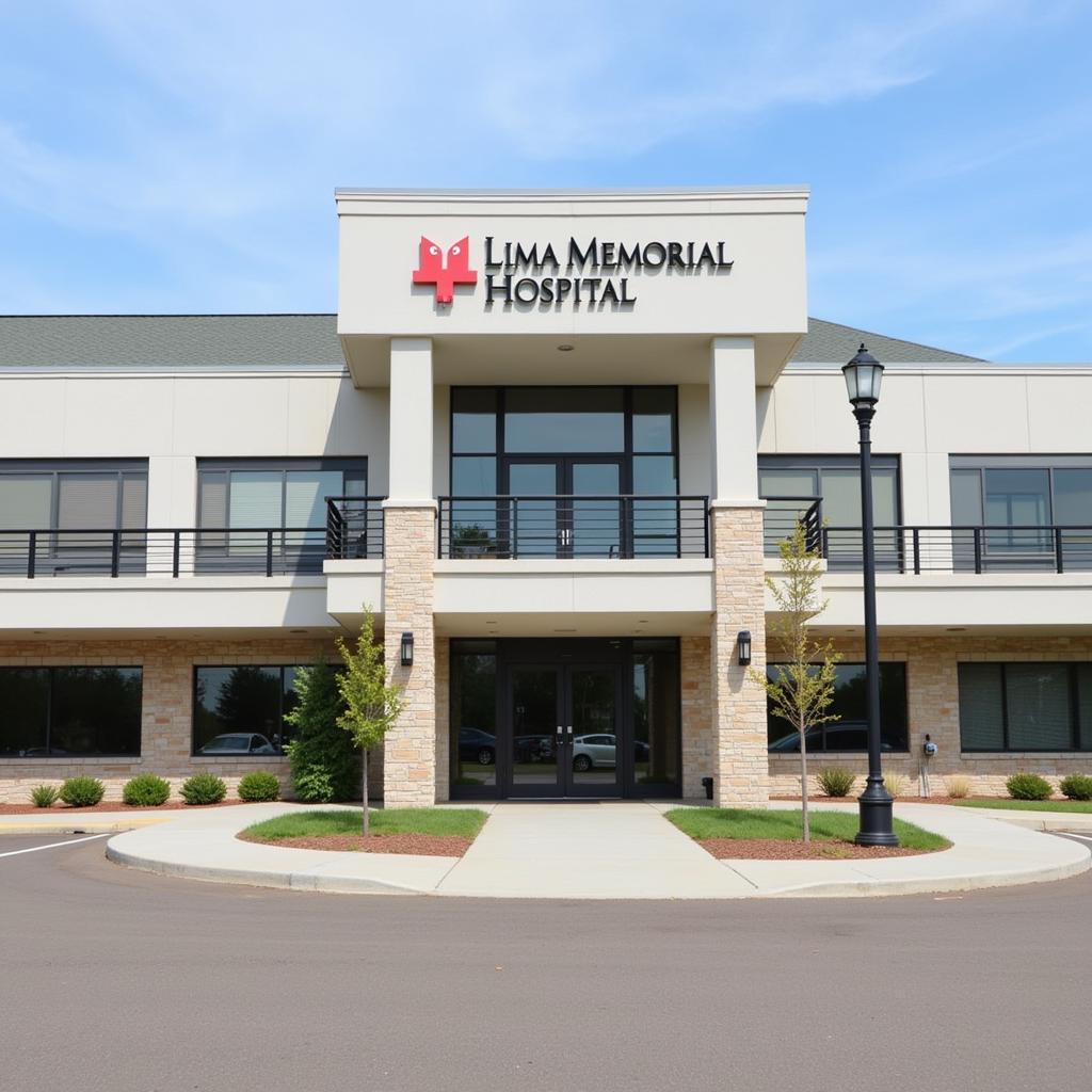 Lima Memorial Hospital Building - Main Entrance