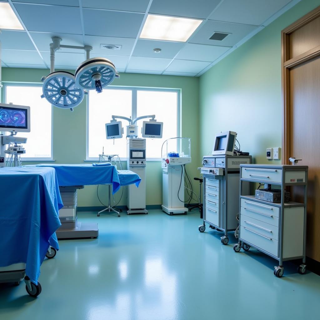 State-of-the-art operating room in a Long Prairie, Minnesota hospital