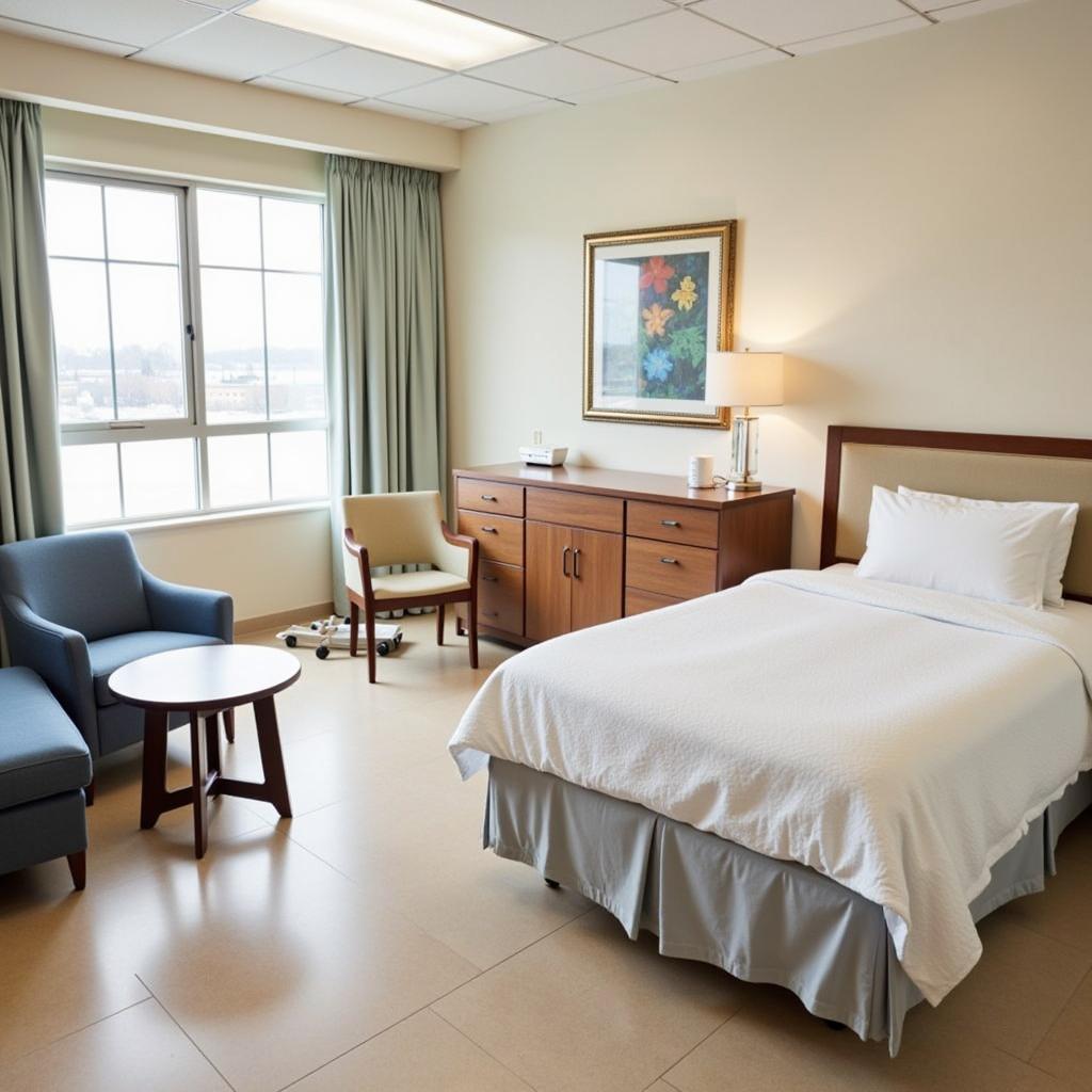 Comfortable and Modern Patient Rooms at Marshall Browning Hospital