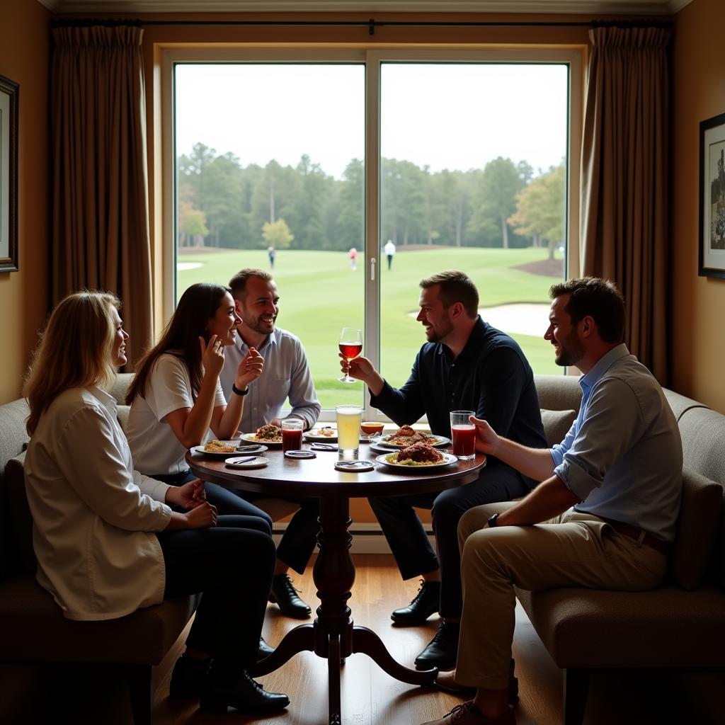 Masters Hospitality Tickets - Group Celebrating