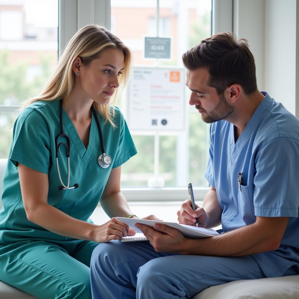 Medical Assistant Taking Patient History