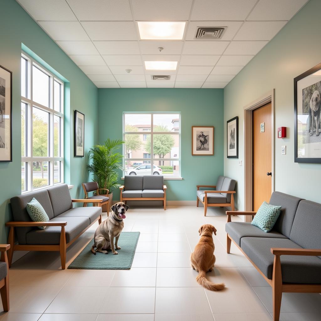 Modern and Comfortable Waiting Room at Menifee Veterinary Hospital