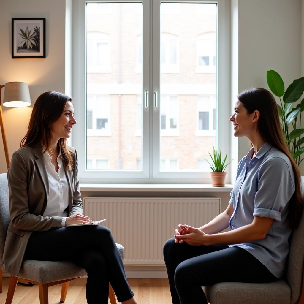 The intake process at a mental health clinic