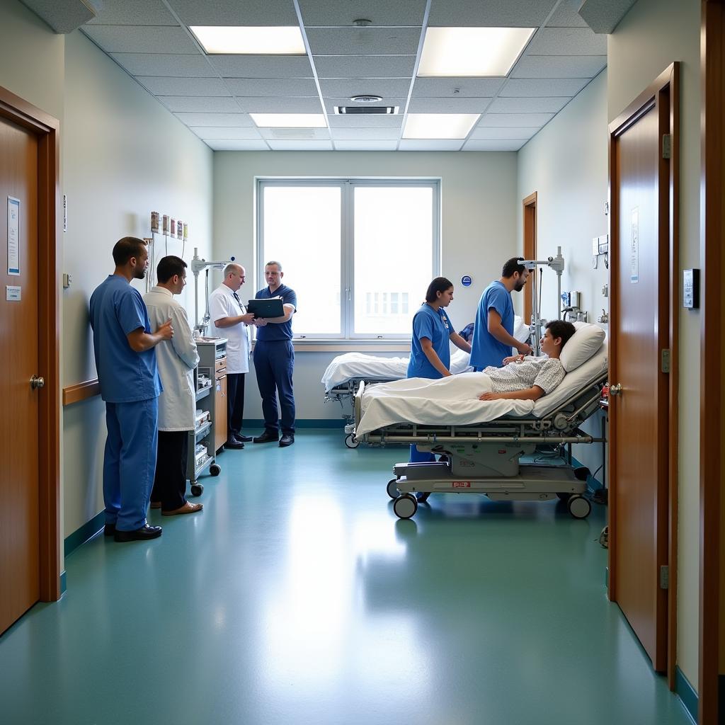 Busy Emergency Room at a Meriden-Wallingford Hospital