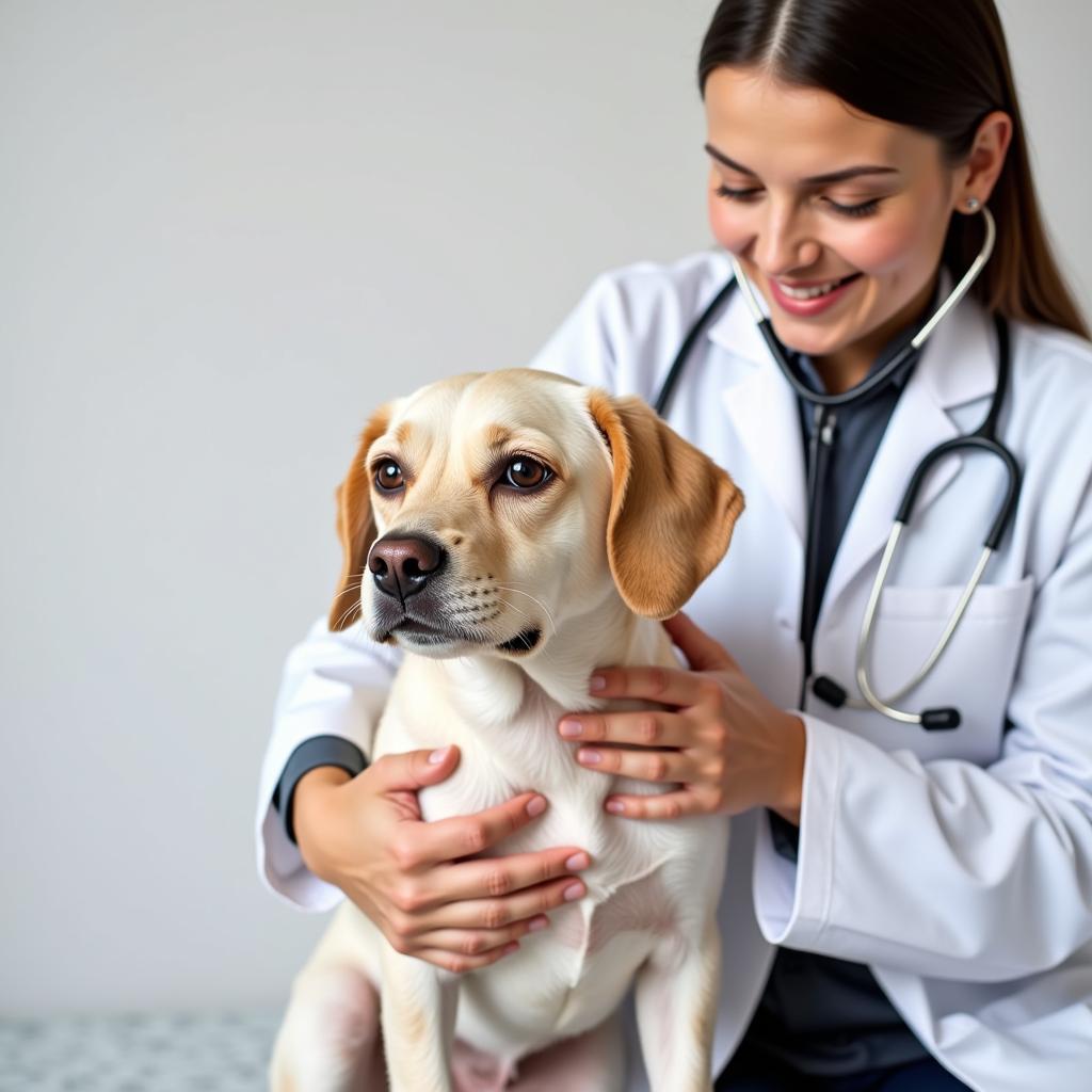 Veterinarian Performing a Checkup in Midwest City