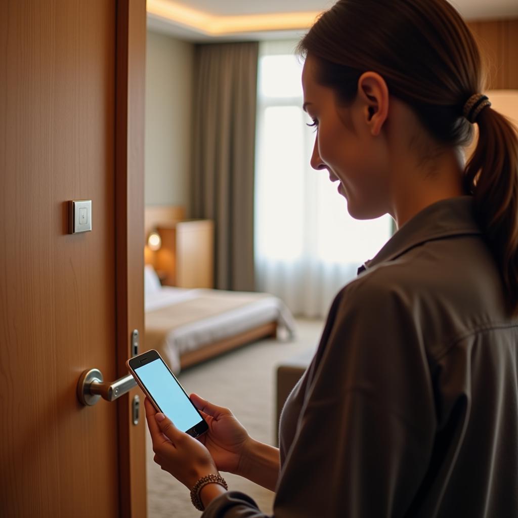 Mobile Check-in and Keyless Entry at Hotel