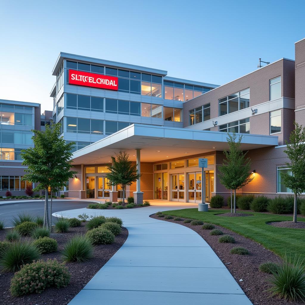 Modern Hospital Building Exterior