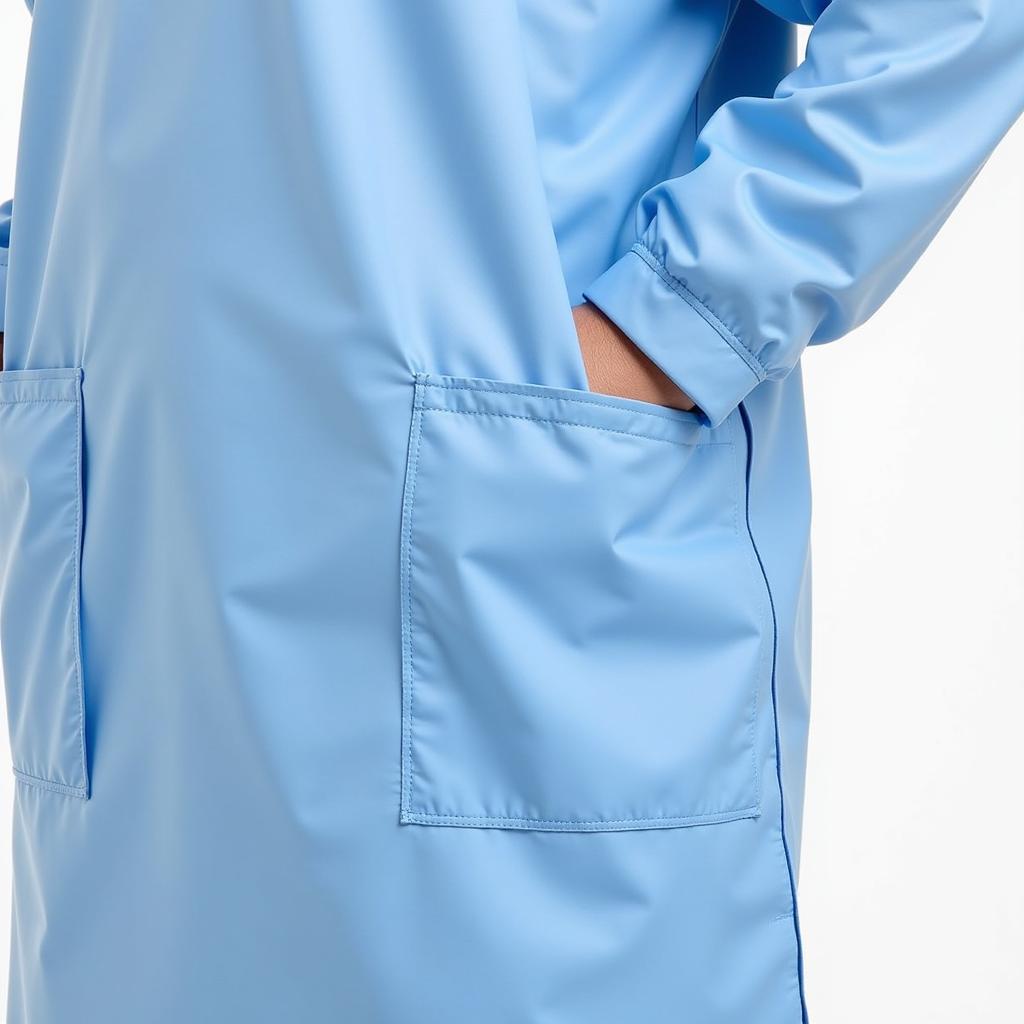 Modern male hospital gown design with pockets