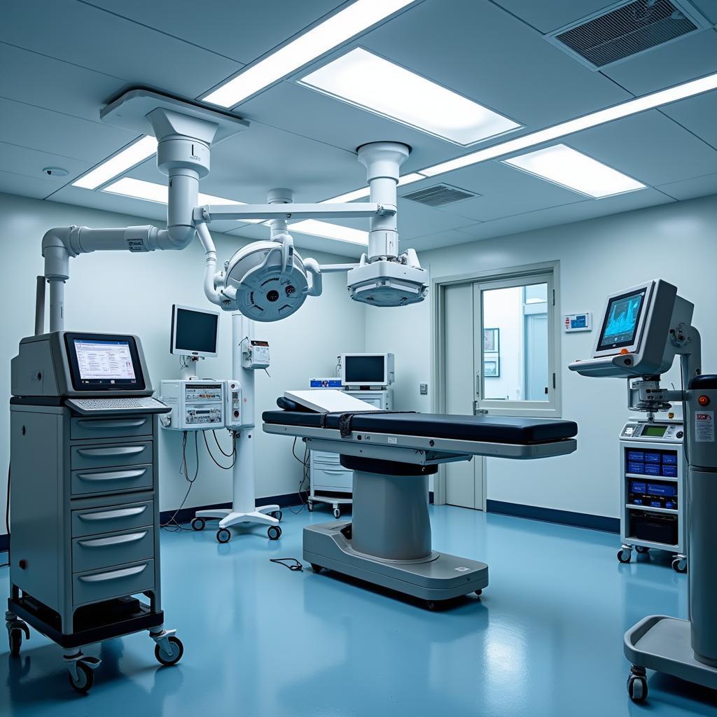 Modern Medical Equipment in Operating Room