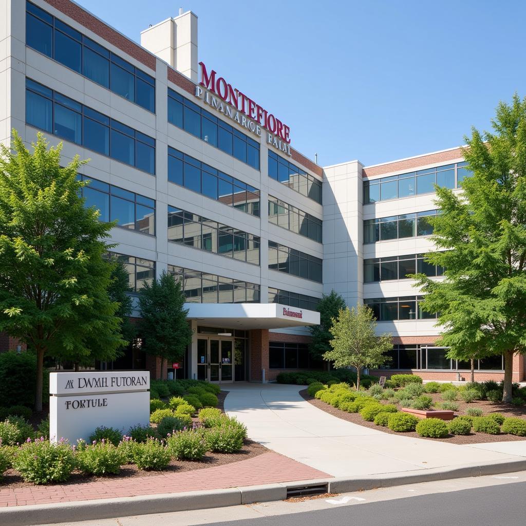 Montefiore Hospital Exterior - Modern and Welcoming