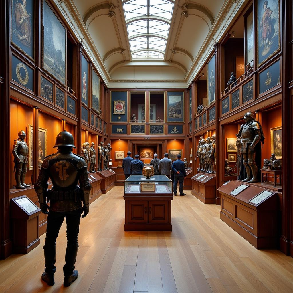 Musée de l'Armée Interior Display of Armor and Weapons