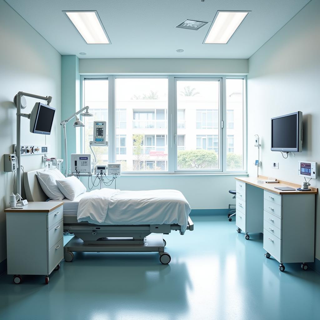 Comfortable and Modern Patient Room at Netcare Christiaan Barnard Memorial Hospital