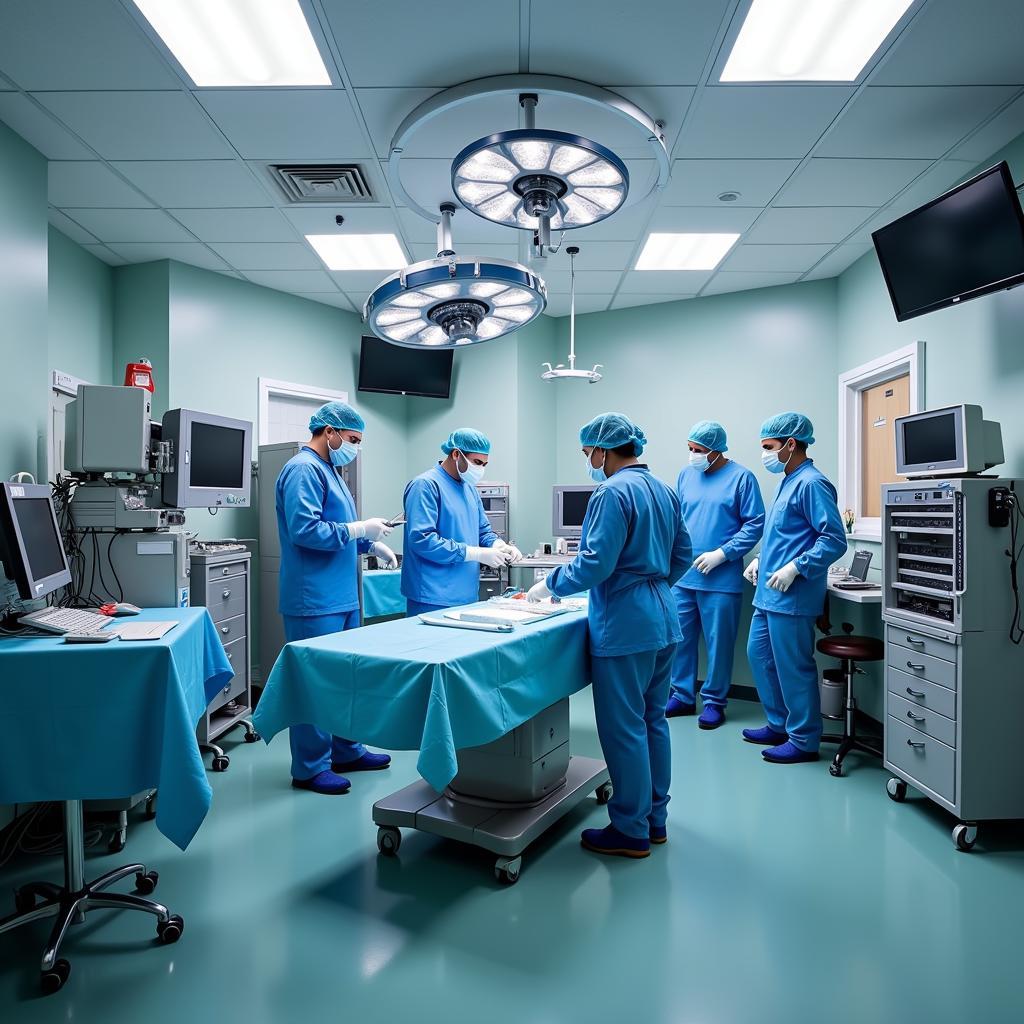 State-of-the-art surgical suite in a Newark veterinary hospital