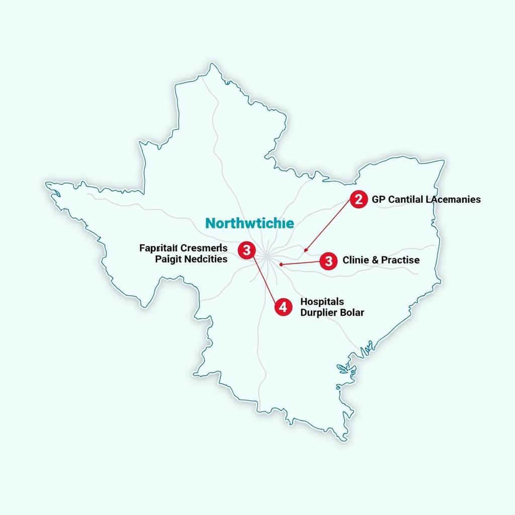 Northwich Medical Facilities Map