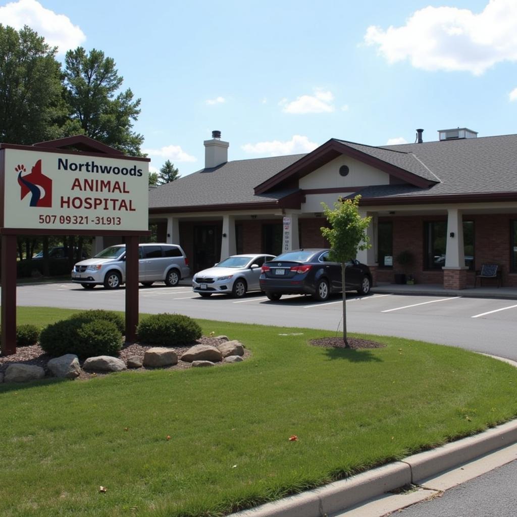 Exterior View of Northwoods Animal Hospital Eagle River