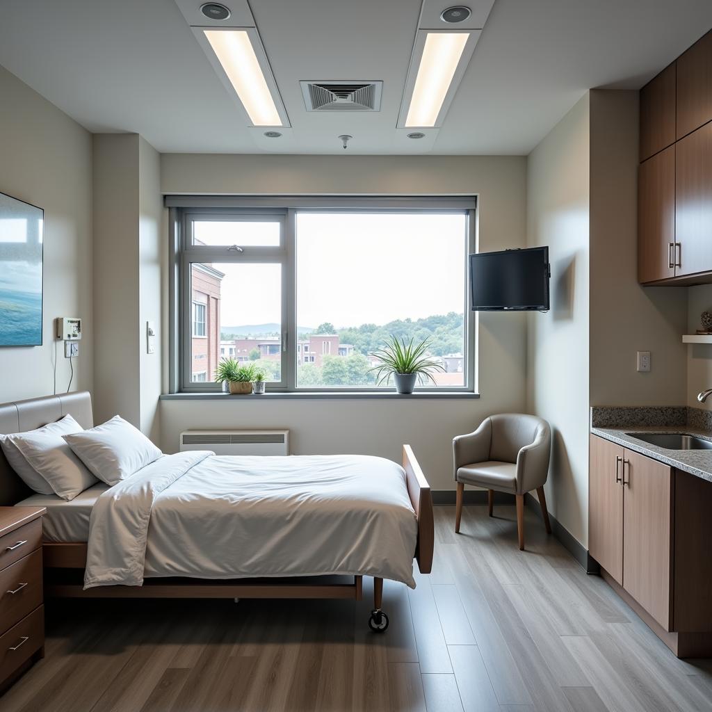 Comfortable Patient Room at NSMC Union Hospital