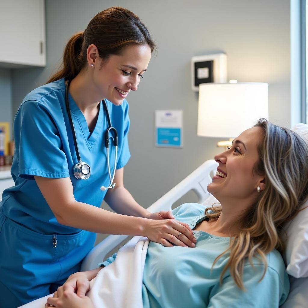 Nurse Assisting Patient at Northridge Hospital