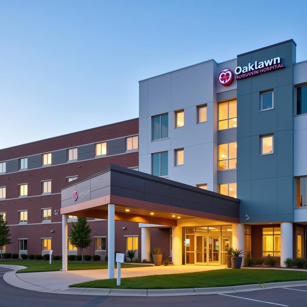 Exterior View of Oaklawn Hospital in Marshall Michigan